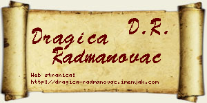 Dragica Radmanovac vizit kartica
